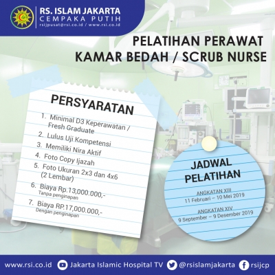 Pelatihan Scrub Nurse 2019