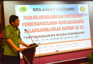 Silahturrahim dan penyuluhan pensiunan bulanan Rumah Sakit Islam Jakarta dalam Rangka Milad DAPERSI ke XX
