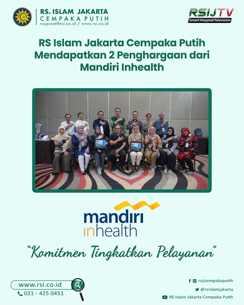 RS Islam Jakarta Cempaka Putih Raih 2 Penghargaan dari Mandiri Inhealth